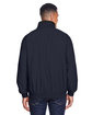 Harriton Adult Fleece-Lined Nylon Jacket NAVY/ BLACK ModelBack