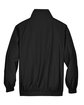 Harriton Adult Fleece-Lined Nylon Jacket BLACK/ BLACK FlatBack