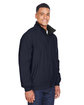 Harriton Adult Fleece-Lined Nylon Jacket NAVY/ BLACK ModelQrt