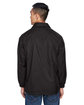 Harriton Adult Nylon Staff Jacket BLACK ModelBack