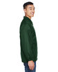 Harriton Adult Nylon Staff Jacket DARK GREEN ModelSide