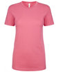 Next Level Ladies' Ideal T-Shirt HOT PINK FlatFront