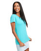 Next Level Ladies' Ideal T-Shirt TAHITI BLUE ModelSide