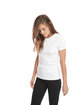 Next Level Apparel Ladies' T-Shirt WHITE ModelSide