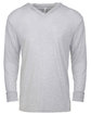 Next Level Adult Triblend Long-Sleeve Hoody HEATHER WHITE OFFront