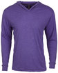 Next Level Apparel Adult Triblend Long-Sleeve Hoody PURPLE RUSH OFFront