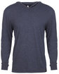 Next Level Adult Triblend Long-Sleeve Hoody VINTAGE NAVY OFFront