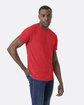Next Level Unisex CVC Crewneck T-Shirt RED ModelSide