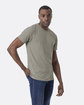 Next Level Unisex CVC Crewneck T-Shirt STONE GRAY ModelSide