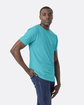 Next Level Unisex CVC Crewneck T-Shirt TAHITI BLUE ModelSide