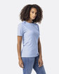 Next Level Apparel Unisex CVC Crewneck T-Shirt HTHR COLUM BLUE ModelSide