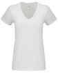 Next Level Ladies' Sueded V-Neck T-Shirt WHITE OFFront