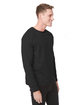Next Level Unisex Laguna French Terry Raglan Sweatshirt GRAPHITE BLACK ModelSide