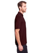 North End Men's Jaq Snap-Up Stretch Performance Polo BURGUNDY ModelSide