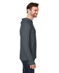 North End Unisex JAQ Stretch Performance Hooded T-Shirt CARBON ModelSide