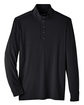 North End Men's Jaq Snap-Up Stretch Performance Pullover BLACK FlatFront