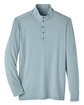 North End Men's Jaq Snap-Up Stretch Performance Pullover OPAL BLUE FlatFront