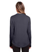 North End Ladies' Jaq Snap-Up Stretch Performance Pullover CARBON ModelBack