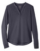 North End Ladies' Jaq Snap-Up Stretch Performance Pullover CARBON FlatFront