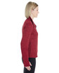 North End Ladies' Amplify Mélange Fleece Jacket OLYM RED/ CRBN ModelSide