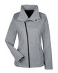 North End Ladies' Edge Soft Shell Jacket with Convertible Collar  OFFront
