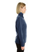 North End Ladies' Edge Soft Shell Jacket with Convertible Collar NAVY ModelSide