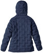 North End Ladies' Loft Puffer Jacket CLASSC NVY/ CRBN FlatBack