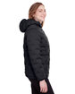 North End Ladies' Loft Puffer Jacket BLACK/ CARBON ModelSide