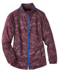North End Ladies' Rotate Reflective Jacket BURGNDY/ OLY BLU FlatFront