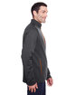 North End Men's Flux 2.0 Full-Zip Jacket BLK HTH/ OR SODA ModelSide