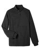 North End Men's Aura Sweater Fleece Quarter-Zip BLACK/ BLACK FlatFront