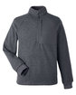 North End Men's Aura Sweater Fleece Quarter-Zip CARBON/ CARBON OFFront