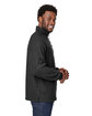 North End Men's Aura Sweater Fleece Quarter-Zip BLACK/ BLACK ModelSide