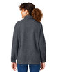 North End Ladies' Aura Sweater Fleece Quarter-Zip CARBON/ CARBON ModelBack