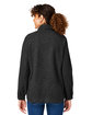 North End Ladies' Aura Sweater Fleece Quarter-Zip BLACK/ BLACK ModelBack