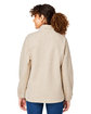 North End Ladies' Aura Sweater Fleece Quarter-Zip OATML HTHR/ TEAK ModelBack