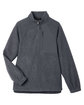 North End Ladies' Aura Sweater Fleece Quarter-Zip CARBON/ CARBON FlatFront