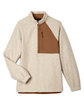 North End Ladies' Aura Sweater Fleece Quarter-Zip OATML HTHR/ TEAK FlatFront