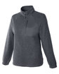 North End Ladies' Aura Sweater Fleece Quarter-Zip CARBON/ CARBON OFQrt