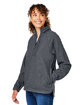 North End Ladies' Aura Sweater Fleece Quarter-Zip CARBON/ CARBON ModelQrt