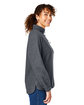 North End Ladies' Aura Sweater Fleece Quarter-Zip CARBON/ CARBON ModelSide