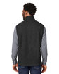 North End Men's Aura Sweater Fleece Vest BLACK/ BLACK ModelBack