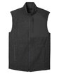 North End Men's Aura Sweater Fleece Vest BLACK/ BLACK FlatFront