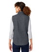 North End Ladies' Aura Sweater Fleece Vest CARBON/ CARBON ModelBack