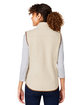 North End Ladies' Aura Sweater Fleece Vest OATML HTHR/ TEAK ModelBack