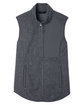 North End Ladies' Aura Sweater Fleece Vest CARBON/ CARBON FlatFront