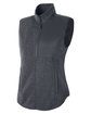 North End Ladies' Aura Sweater Fleece Vest CARBON/ CARBON OFQrt