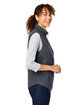 North End Ladies' Aura Sweater Fleece Vest CARBON/ CARBON ModelSide