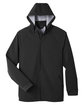 North End Men's City Hybrid Soft Shell Hooded Jacket BLACK FlatFront