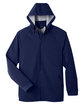 North End Men's City Hybrid Soft Shell Hooded Jacket CLASSIC NAVY FlatFront